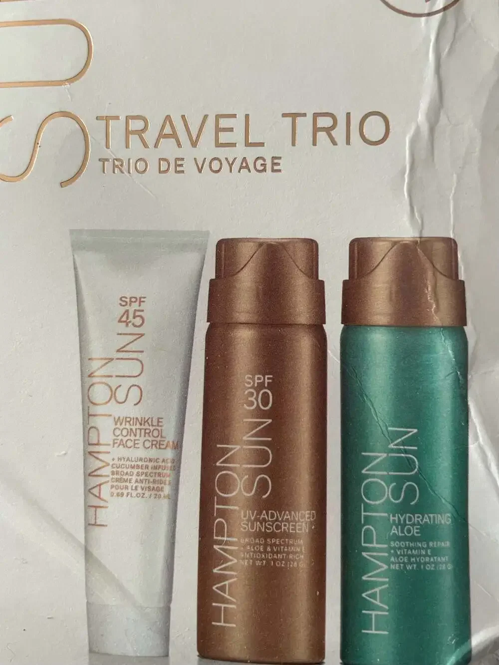 Hampton Sun Travel Trio SPF Skincare Set NIB TSA Approved